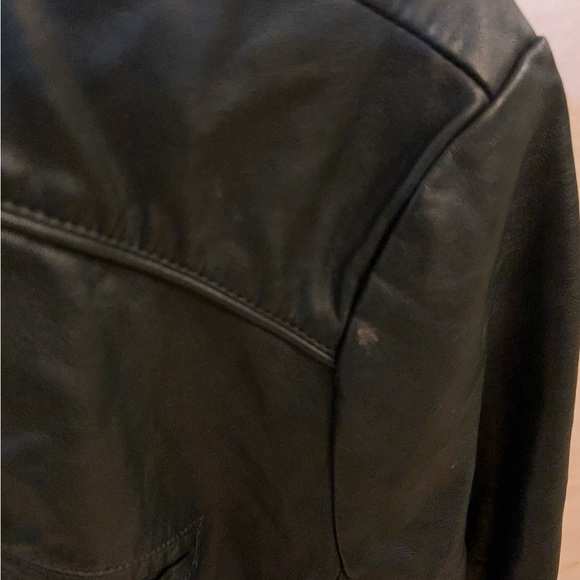 GUESS Women's Faux-Leather Moto Dark Green  Jacket - Picture 11 of 16